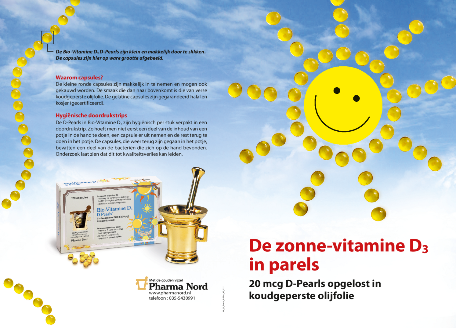Bio-Vitamine D3 Pearls afbeelding van document #1, gebruiksaanwijzing